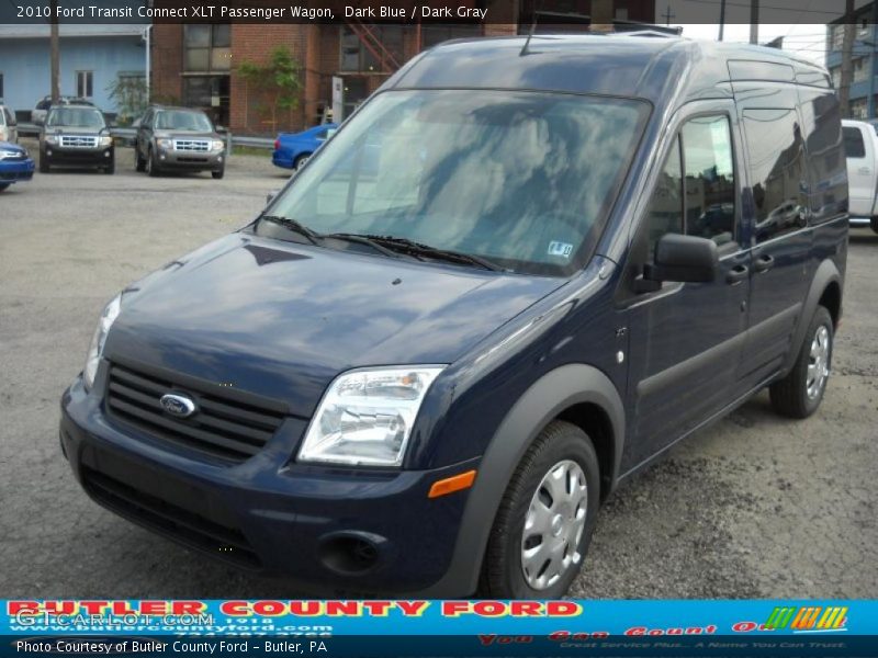 Dark Blue / Dark Gray 2010 Ford Transit Connect XLT Passenger Wagon