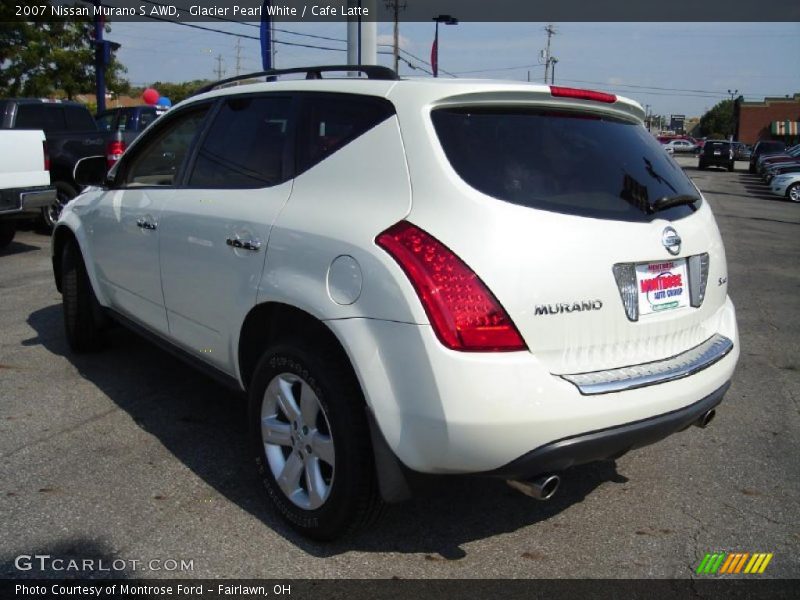 Glacier Pearl White / Cafe Latte 2007 Nissan Murano S AWD