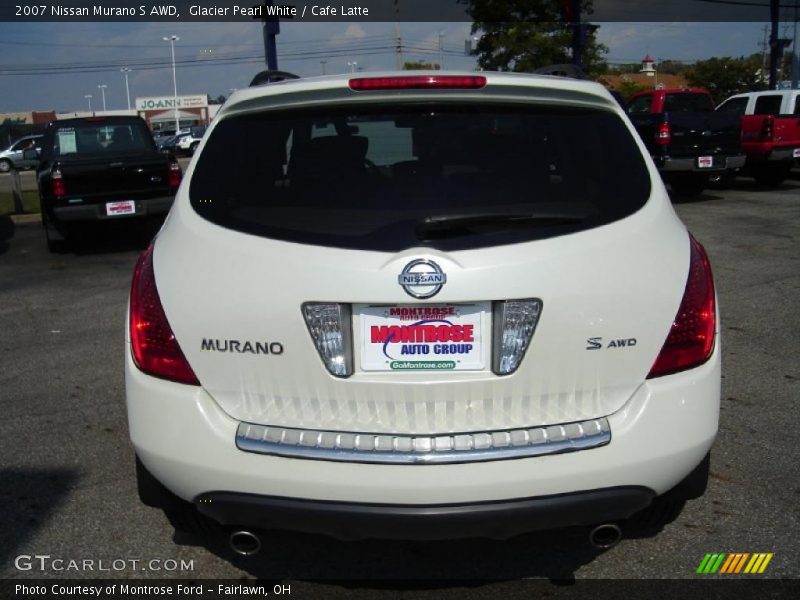 Glacier Pearl White / Cafe Latte 2007 Nissan Murano S AWD