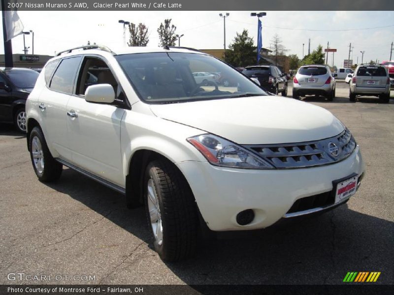 Glacier Pearl White / Cafe Latte 2007 Nissan Murano S AWD