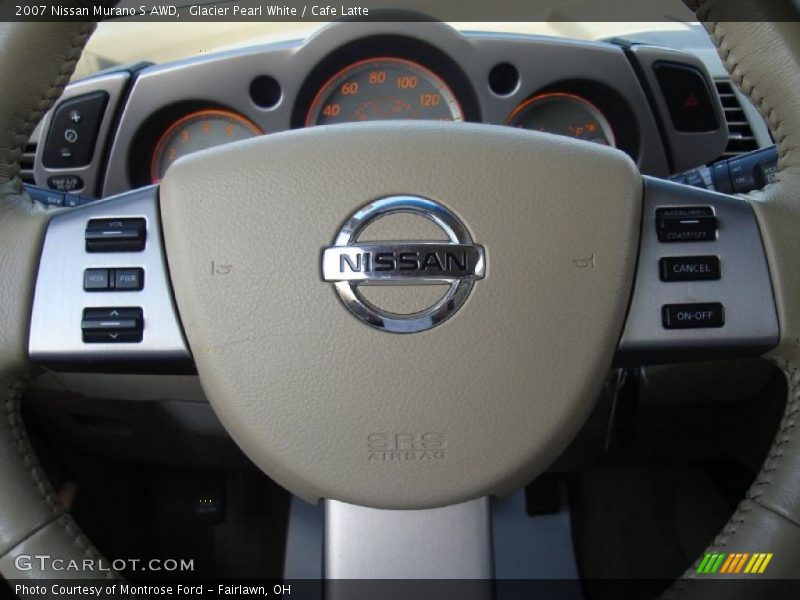 Glacier Pearl White / Cafe Latte 2007 Nissan Murano S AWD