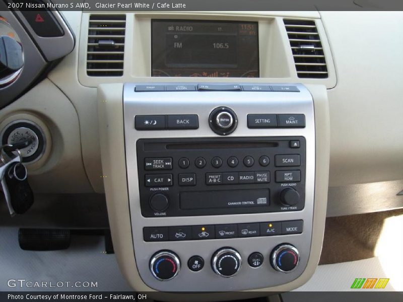 Glacier Pearl White / Cafe Latte 2007 Nissan Murano S AWD