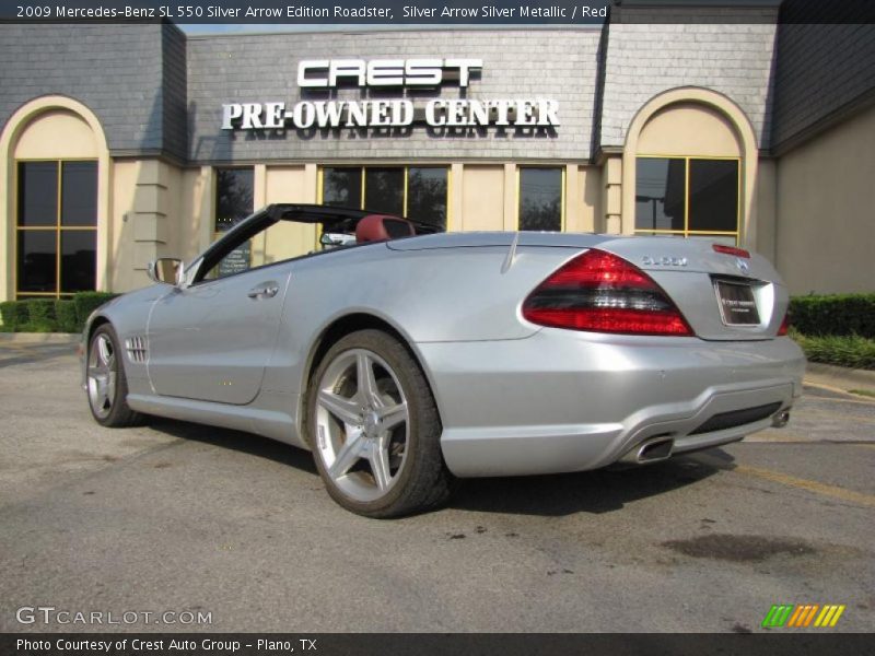 Silver Arrow Silver Metallic / Red 2009 Mercedes-Benz SL 550 Silver Arrow Edition Roadster