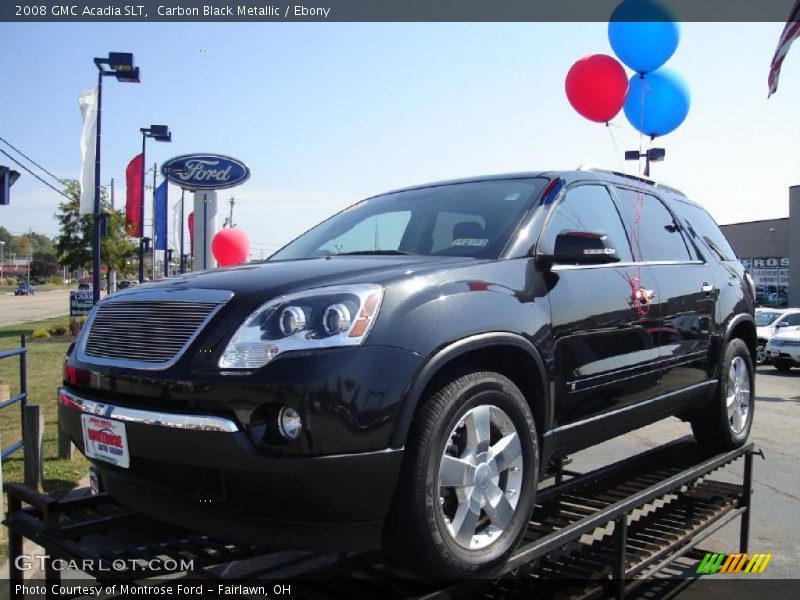 Carbon Black Metallic / Ebony 2008 GMC Acadia SLT