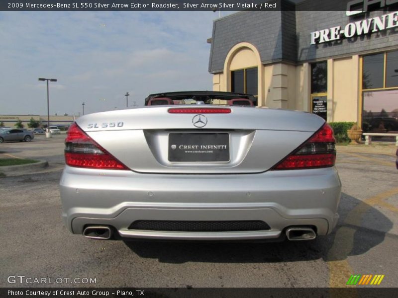 Silver Arrow Silver Metallic / Red 2009 Mercedes-Benz SL 550 Silver Arrow Edition Roadster