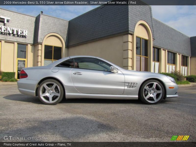 Silver Arrow Silver Metallic / Red 2009 Mercedes-Benz SL 550 Silver Arrow Edition Roadster