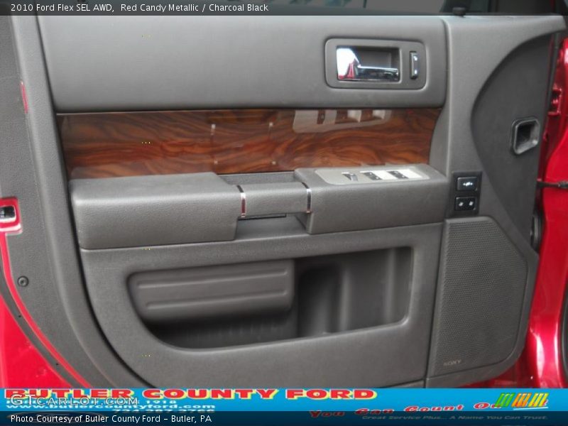 Red Candy Metallic / Charcoal Black 2010 Ford Flex SEL AWD
