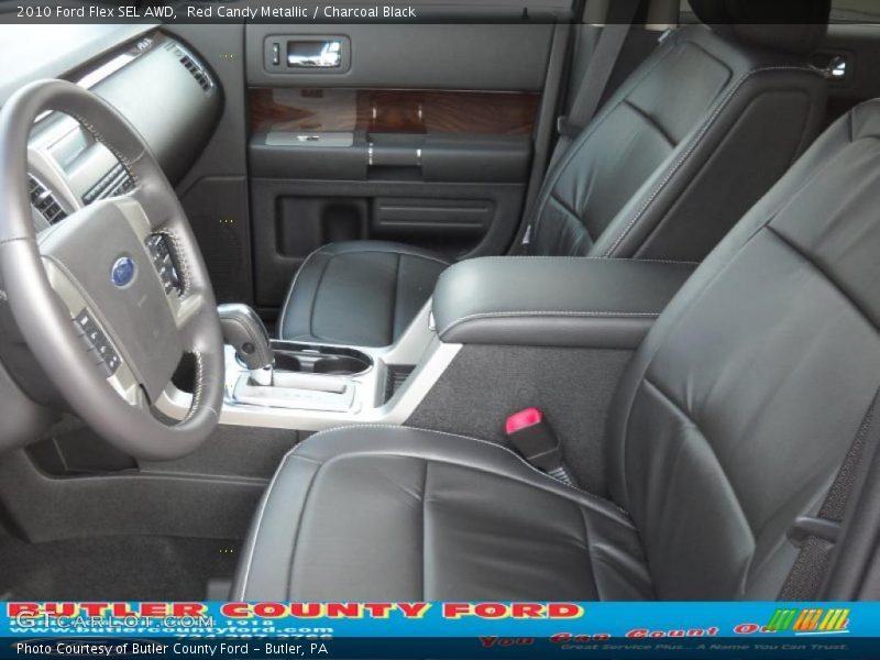 Red Candy Metallic / Charcoal Black 2010 Ford Flex SEL AWD