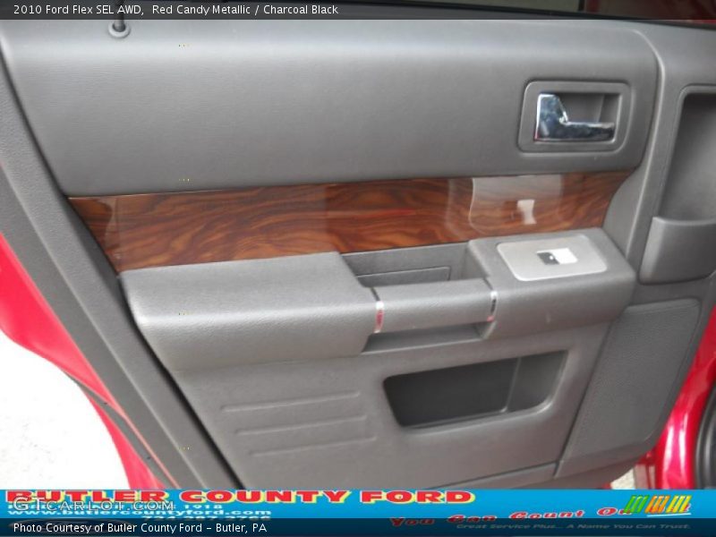 Red Candy Metallic / Charcoal Black 2010 Ford Flex SEL AWD