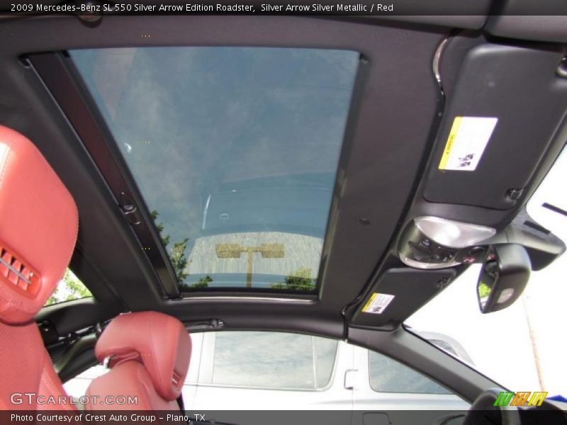 Sunroof of 2009 SL 550 Silver Arrow Edition Roadster