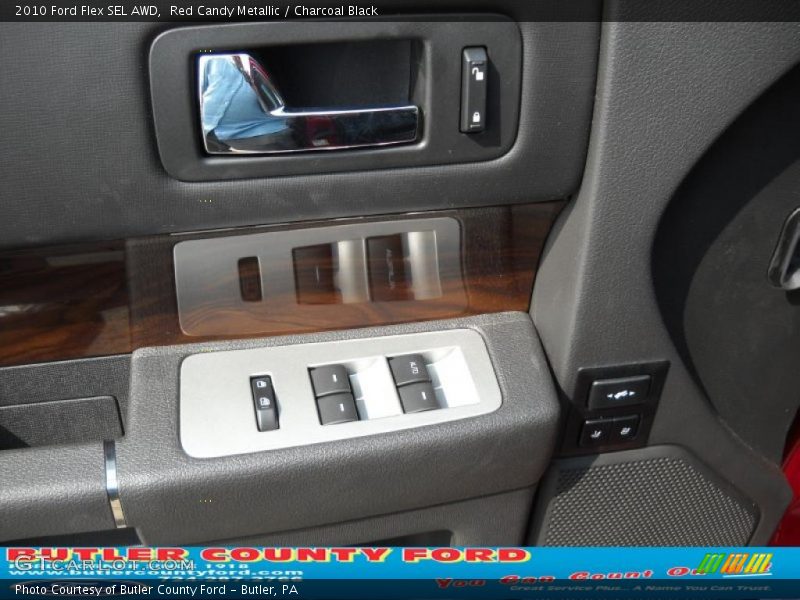 Red Candy Metallic / Charcoal Black 2010 Ford Flex SEL AWD