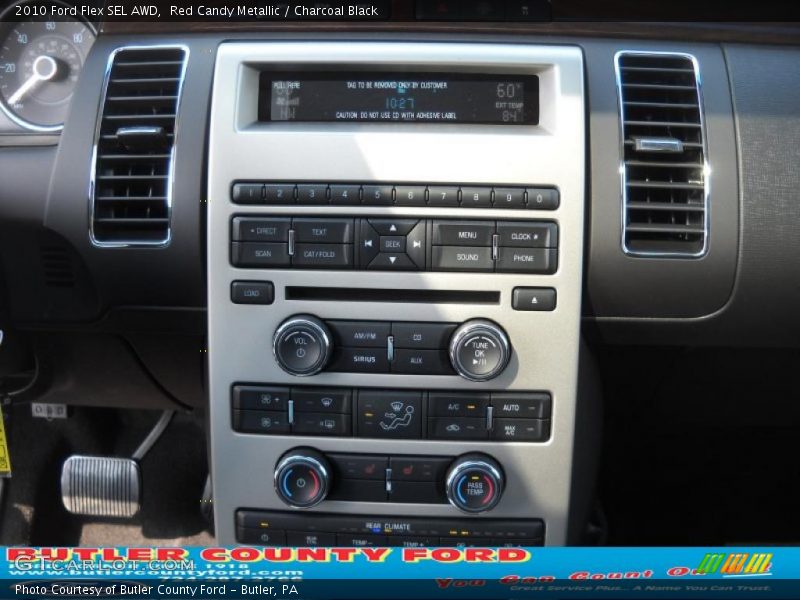 Red Candy Metallic / Charcoal Black 2010 Ford Flex SEL AWD