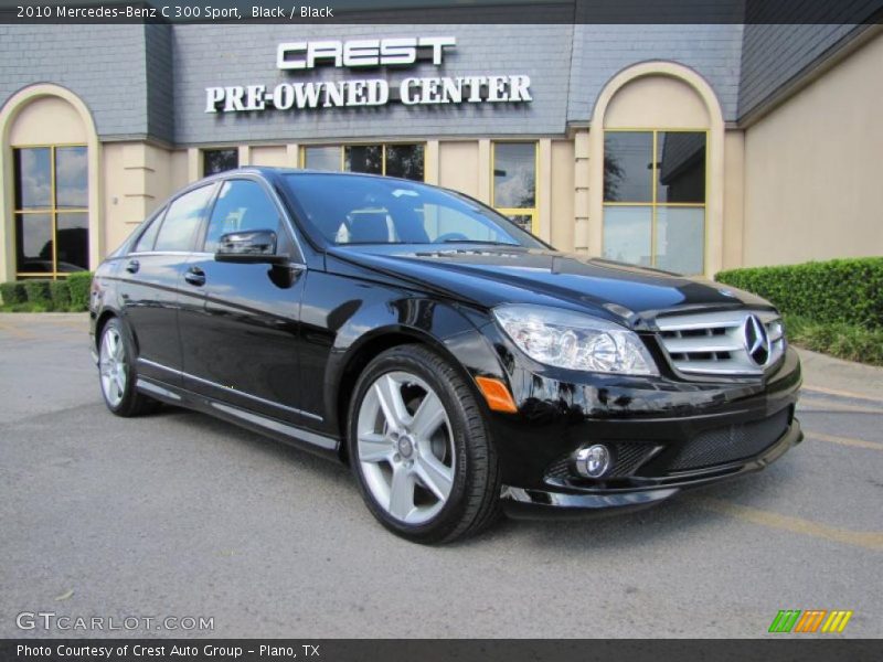 Black / Black 2010 Mercedes-Benz C 300 Sport