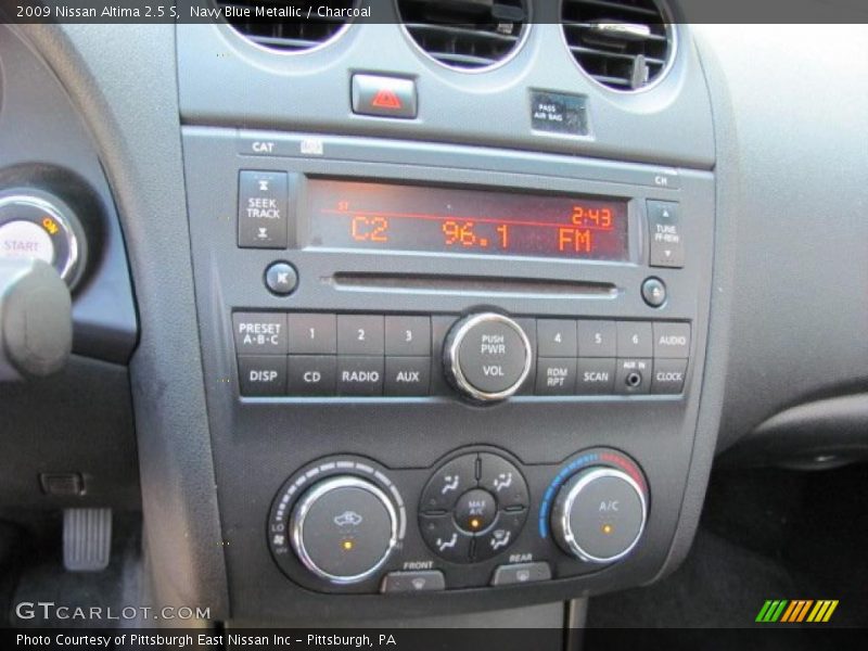 Navy Blue Metallic / Charcoal 2009 Nissan Altima 2.5 S
