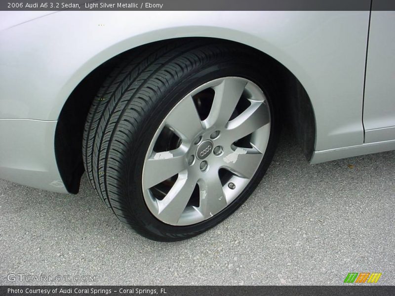 Light Silver Metallic / Ebony 2006 Audi A6 3.2 Sedan
