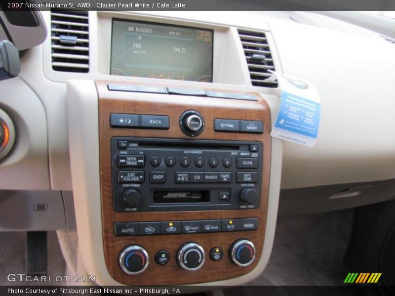 Glacier Pearl White / Cafe Latte 2007 Nissan Murano SL AWD