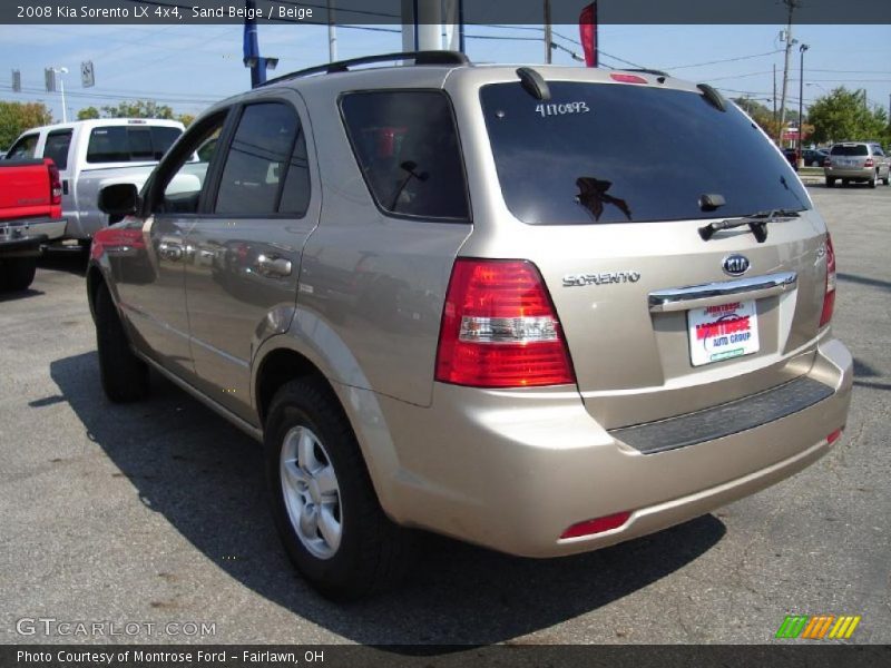 Sand Beige / Beige 2008 Kia Sorento LX 4x4
