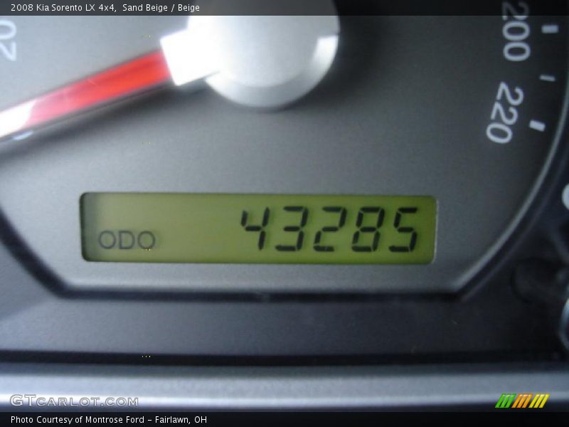 Sand Beige / Beige 2008 Kia Sorento LX 4x4