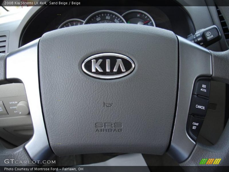Sand Beige / Beige 2008 Kia Sorento LX 4x4