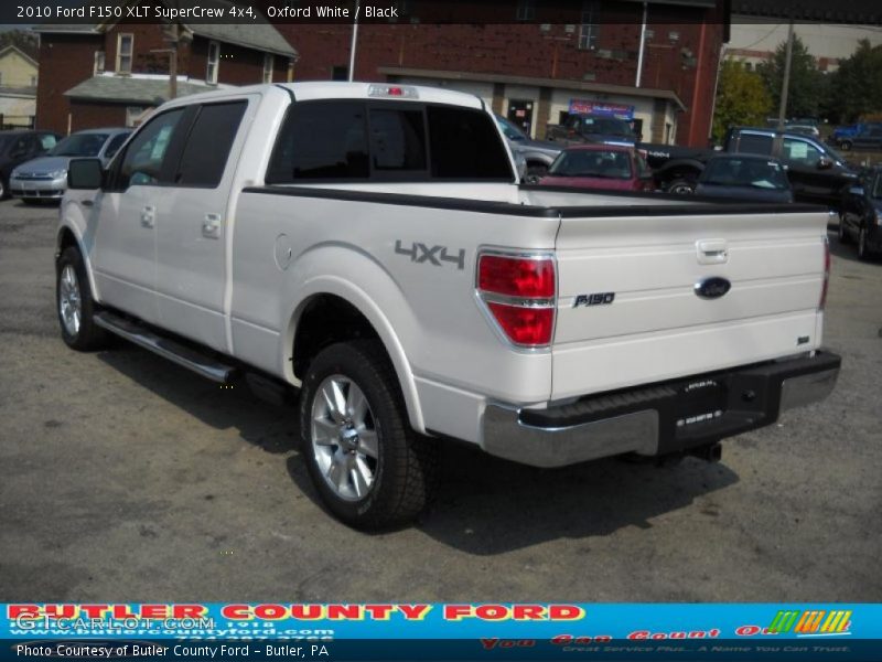 Oxford White / Black 2010 Ford F150 XLT SuperCrew 4x4