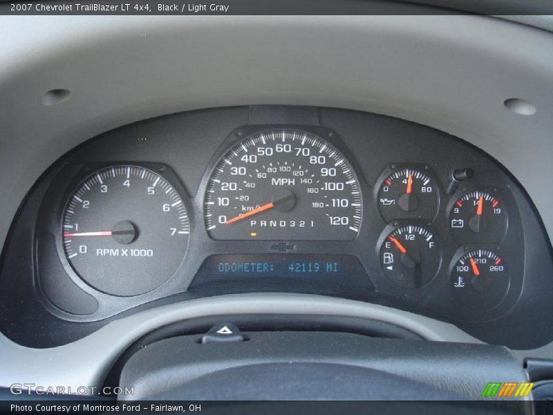 Black / Light Gray 2007 Chevrolet TrailBlazer LT 4x4