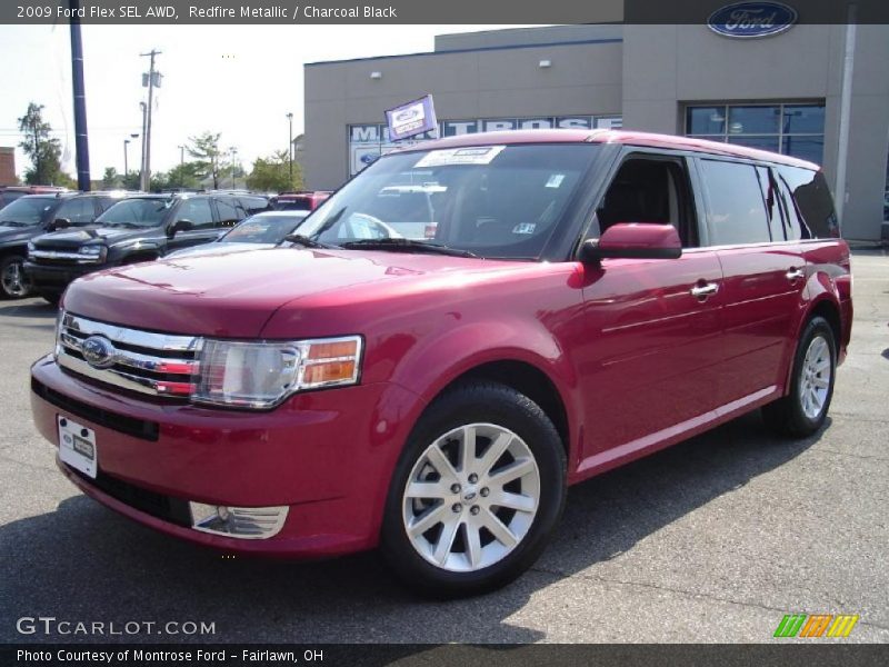 Redfire Metallic / Charcoal Black 2009 Ford Flex SEL AWD