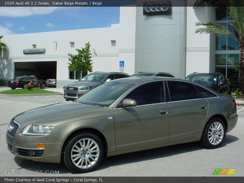 Dakar Beige Metallic / Beige 2006 Audi A6 3.2 Sedan