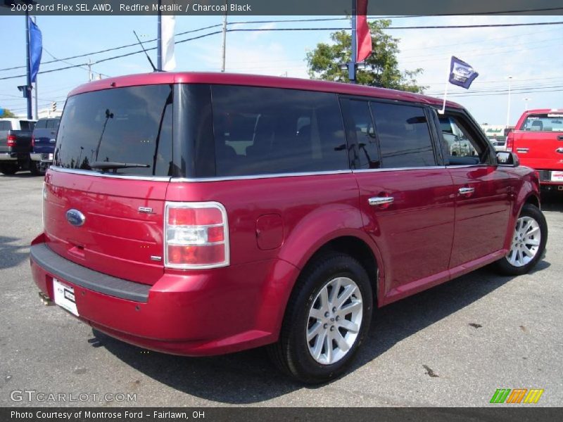 Redfire Metallic / Charcoal Black 2009 Ford Flex SEL AWD