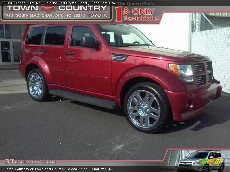 Inferno Red Crystal Pearl / Dark Slate Gray 2008 Dodge Nitro R/T