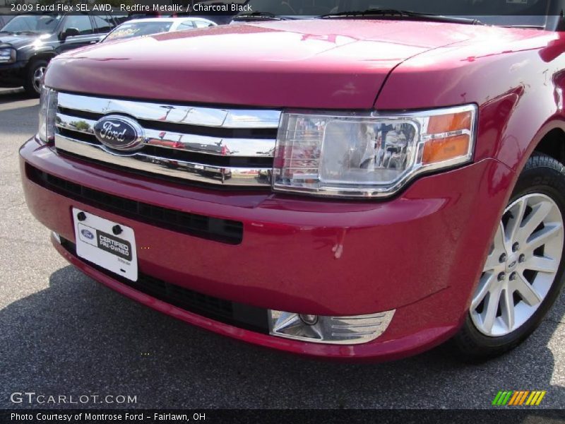Redfire Metallic / Charcoal Black 2009 Ford Flex SEL AWD
