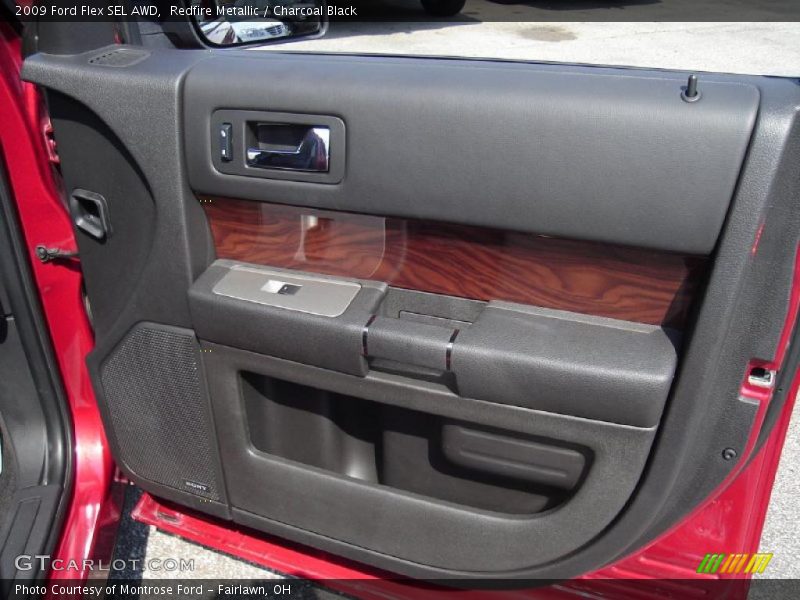 Redfire Metallic / Charcoal Black 2009 Ford Flex SEL AWD