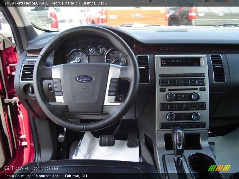 Redfire Metallic / Charcoal Black 2009 Ford Flex SEL AWD