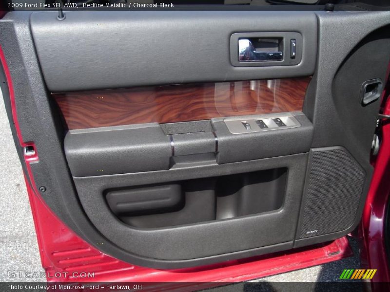 Redfire Metallic / Charcoal Black 2009 Ford Flex SEL AWD