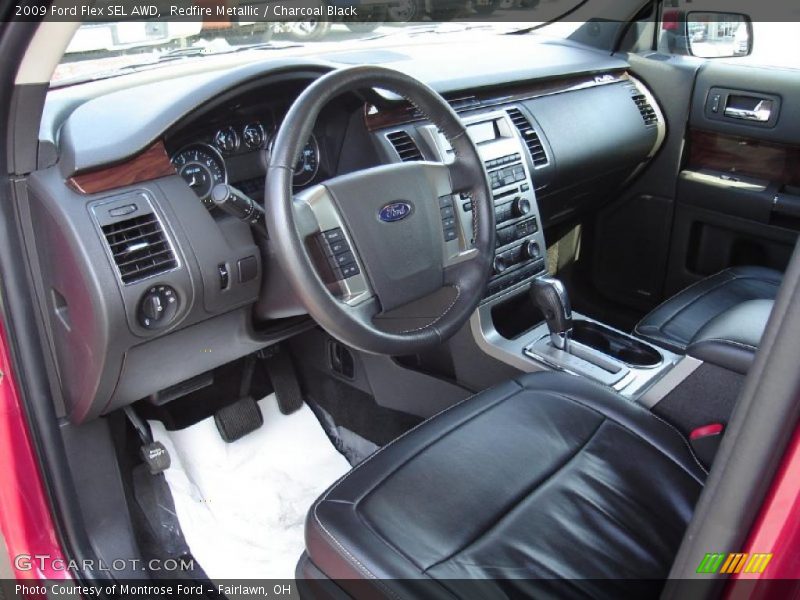 Redfire Metallic / Charcoal Black 2009 Ford Flex SEL AWD
