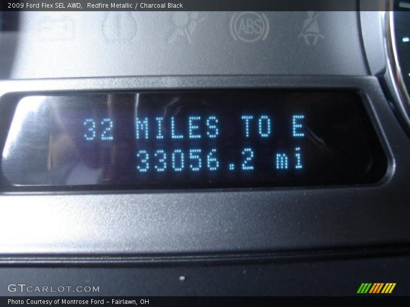 Redfire Metallic / Charcoal Black 2009 Ford Flex SEL AWD