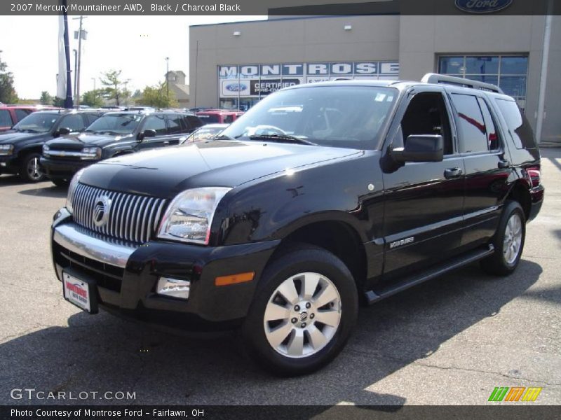Black / Charcoal Black 2007 Mercury Mountaineer AWD