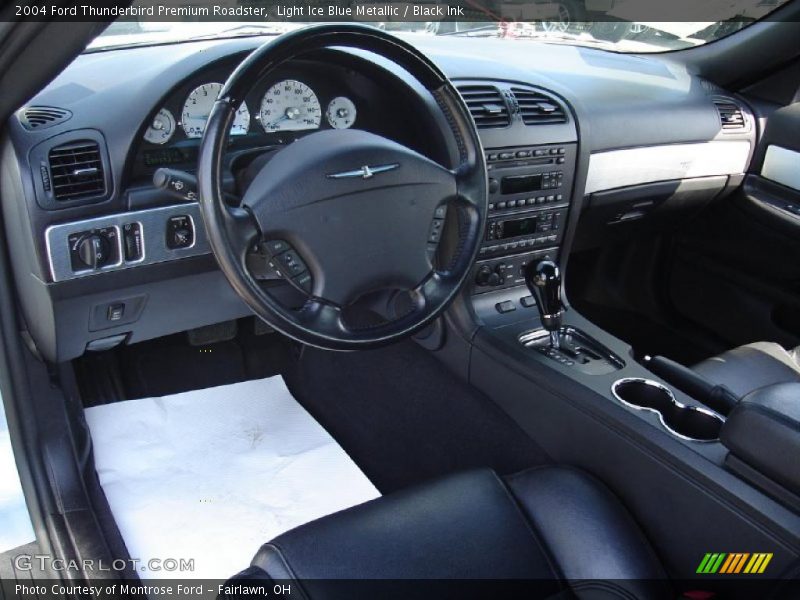 Light Ice Blue Metallic / Black Ink 2004 Ford Thunderbird Premium Roadster