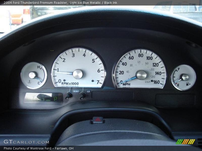 Light Ice Blue Metallic / Black Ink 2004 Ford Thunderbird Premium Roadster