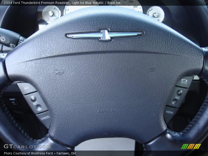 Light Ice Blue Metallic / Black Ink 2004 Ford Thunderbird Premium Roadster