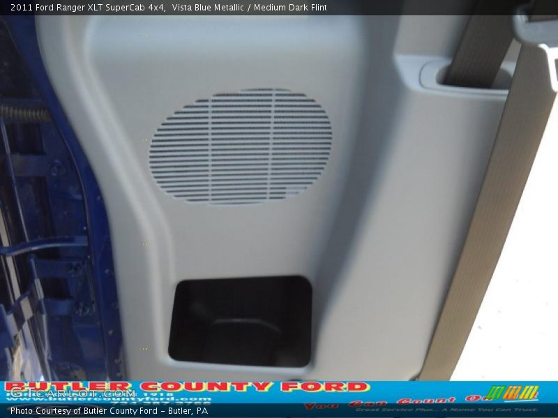 Vista Blue Metallic / Medium Dark Flint 2011 Ford Ranger XLT SuperCab 4x4
