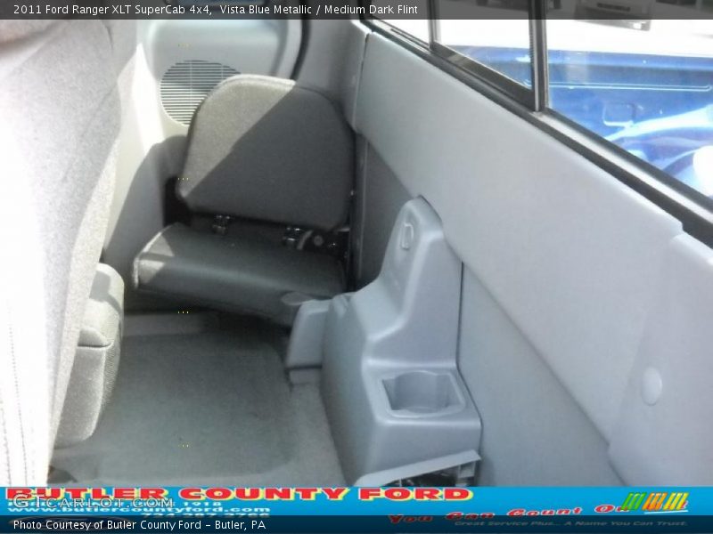 Vista Blue Metallic / Medium Dark Flint 2011 Ford Ranger XLT SuperCab 4x4