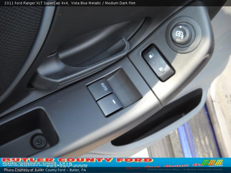 Vista Blue Metallic / Medium Dark Flint 2011 Ford Ranger XLT SuperCab 4x4