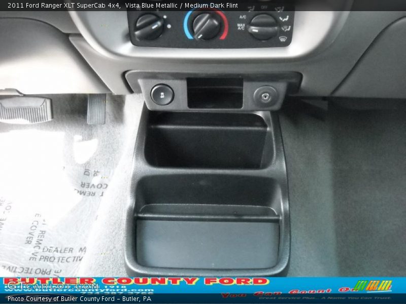 Vista Blue Metallic / Medium Dark Flint 2011 Ford Ranger XLT SuperCab 4x4