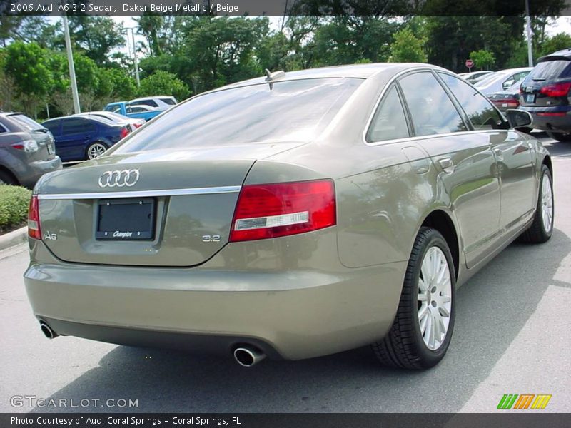 Dakar Beige Metallic / Beige 2006 Audi A6 3.2 Sedan