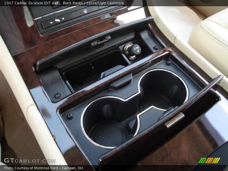 Black Raven / Cocoa/Light Cashmere 2007 Cadillac Escalade EXT AWD