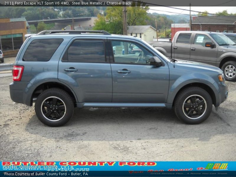 Steel Blue Metallic / Charcoal Black 2011 Ford Escape XLT Sport V6 4WD