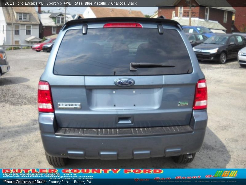 Steel Blue Metallic / Charcoal Black 2011 Ford Escape XLT Sport V6 4WD