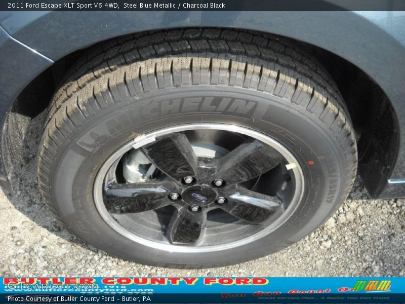 Steel Blue Metallic / Charcoal Black 2011 Ford Escape XLT Sport V6 4WD