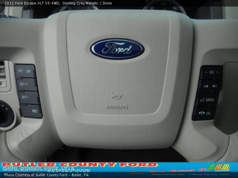 Sterling Grey Metallic / Stone 2011 Ford Escape XLT V6 4WD