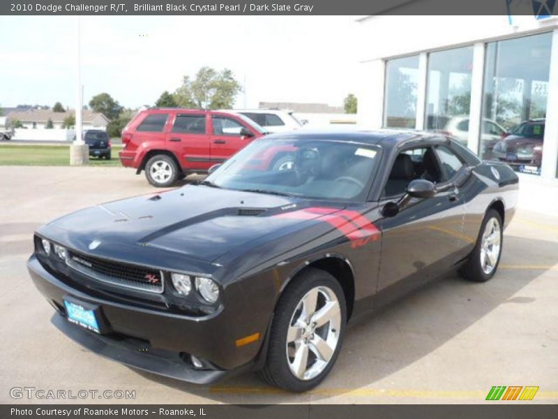 Brilliant Black Crystal Pearl / Dark Slate Gray 2010 Dodge Challenger R/T